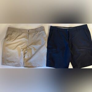 Men's Under Armor Tan and Black Golf Shorts Size 38 10” 2 for $10!